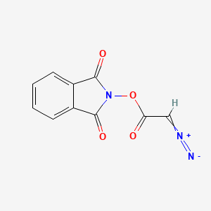 molecular formula C10H5N3O4 B2915973 NHPI-DA; 1,3-dioxoisoindolin-2-yl 2-diazoacetate CAS No. 816437-80-6