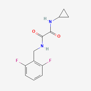 molecular formula C12H12F2N2O2 B2916069 N1-cyclopropyl-N2-(2,6-difluorobenzyl)oxalamide CAS No. 941939-41-9