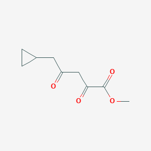 molecular formula C9H12O4 B2916103 Methyl 5-cyclopropyl-2,4-dioxopentanoate CAS No. 2375261-17-7