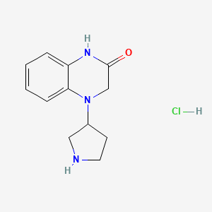 4-(Pyrrolidin-3-yl)-3,4-dihydroquinoxalin-2(1H)-one hydrochloride