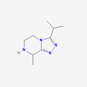 8-methyl-3-(propan-2-yl)-5H,6H,7H,8H-[1,2,4]triazolo[4,3-a]pyrazine