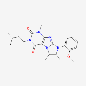 3-isopentyl-8-(2-methoxyphenyl)-1,6,7-trimethyl-1H-imidazo[2,1-f]purine-2,4(3H,8H)-dione