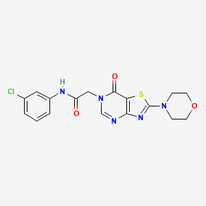 N-(3-chlorophenyl)-2-(2-morpholino-7-oxothiazolo[4,5-d]pyrimidin-6(7H)-yl)acetamide