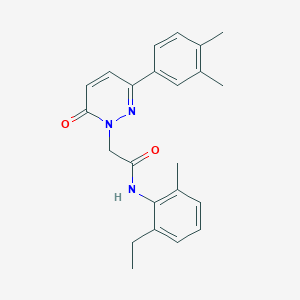 2-(3-(3,4-dimethylphenyl)-6-oxopyridazin-1(6H)-yl)-N-(2-ethyl-6-methylphenyl)acetamide