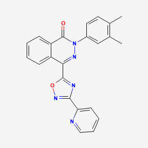 2-(3,4-dimethylphenyl)-4-(3-pyridin-2-yl-1,2,4-oxadiazol-5-yl)phthalazin-1(2H)-one
