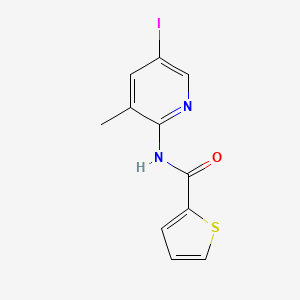 molecular formula C11H9IN2OS B2916131 N-(5-iodo-3-methylpyridin-2-yl)thiophene-2-carboxamide CAS No. 478040-40-3