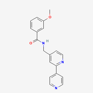 molecular formula C19H17N3O2 B2916134 N-([2,4'-bipyridin]-4-ylmethyl)-3-methoxybenzamide CAS No. 2034433-07-1