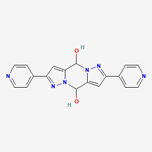 5,11-Bis(pyridin-4-yl)-1,6,7,12-tetraazatricyclo[7.3.0.0^{3,7}]dodeca-3,5,9,11-tetraene-2,8-diol