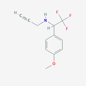 (Prop-2-yn-1-yl)[2,2,2-trifluoro-1-(4-methoxyphenyl)ethyl]amine