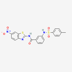 3-(4-methylphenylsulfonamido)-N-(6-nitrobenzo[d]thiazol-2-yl)benzamide