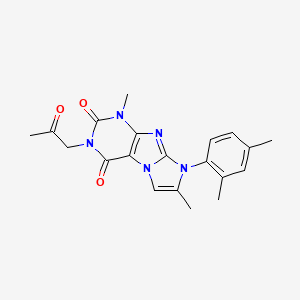 6-(2,4-Dimethylphenyl)-4,7-dimethyl-2-(2-oxopropyl)purino[7,8-a]imidazole-1,3-dione