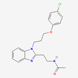 N-(2-{1-[3-(4-chlorophenoxy)propyl]-1H-benzimidazol-2-yl}ethyl)acetamide