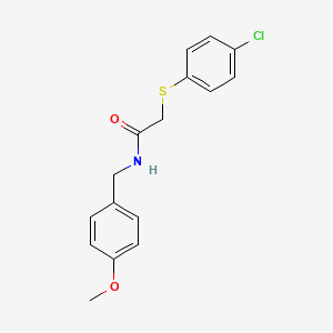 2-[(4-chlorophenyl)sulfanyl]-N-(4-methoxybenzyl)acetamide