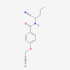 N-(1-cyanobutyl)-4-(prop-2-yn-1-yloxy)benzamide