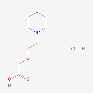 2-(2-Piperidin-1-ylethoxy)acetic acid;hydrochloride
