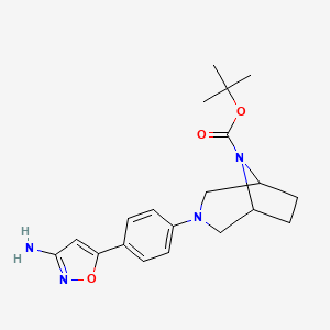 Tert-butyl 3-[4-(3-amino-1,2-oxazol-5-yl)phenyl]-3,8-diazabicyclo[3.2.1]octane-8-carboxylate