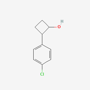 molecular formula C10H11ClO B2916190 2-(4-Chlorophenyl)cyclobutan-1-OL CAS No. 1823886-68-5