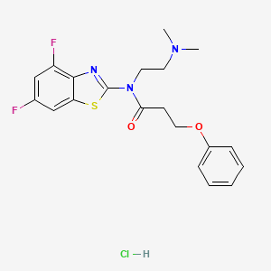 N-(4,6-difluorobenzo[d]thiazol-2-yl)-N-(2-(dimethylamino)ethyl)-3-phenoxypropanamide hydrochloride