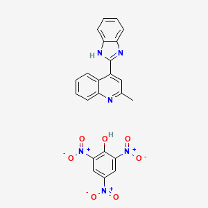 4-(1H-Benzoimidazol-2-YL)-2-methyl-quinoline, picrate