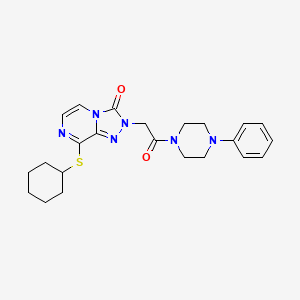 N-propyl-5-[4-(pyrrolidin-1-ylsulfonyl)phenyl]-1,3,4-oxadiazole-2-carboxamide