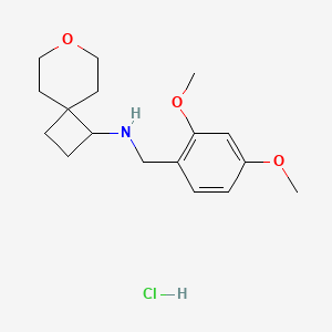 N-(2,4-dimethoxybenzyl)-7-oxaspiro[3.5]nonan-1-amine hydrochloride