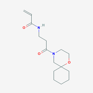 molecular formula C15H24N2O3 B2916230 N-(3-{1-oxa-4-azaspiro[5.5]undecan-4-yl}-3-oxopropyl)prop-2-enamide CAS No. 2200031-58-7