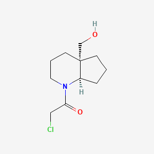 1-[(4As,7aR)-4a-(hydroxymethyl)-3,4,5,6,7,7a-hexahydro-2H-cyclopenta[b]pyridin-1-yl]-2-chloroethanone