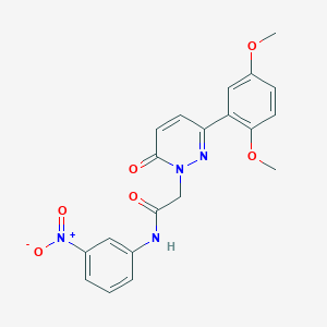2-[3-(2,5-dimethoxyphenyl)-6-oxopyridazin-1-yl]-N-(3-nitrophenyl)acetamide