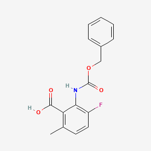 3-Fluoro-6-methyl-2-(phenylmethoxycarbonylamino)benzoic acid