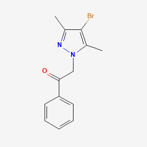 2-(4-Bromo-3,5-dimethylpyrazol-1-yl)-1-phenylethanone
