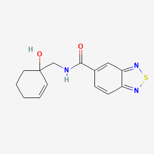 molecular formula C14H15N3O2S B2916285 N-[(1-hydroxycyclohex-2-en-1-yl)methyl]-2,1,3-benzothiadiazole-5-carboxamide CAS No. 2097931-63-8