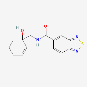 N-[(1-hydroxycyclohex-2-en-1-yl)methyl]-2,1,3-benzothiadiazole-5-carboxamide