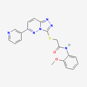 molecular formula C19H16N6O2S B2916324 N-(2-methoxyphenyl)-2-{[6-(pyridin-3-yl)-[1,2,4]triazolo[4,3-b]pyridazin-3-yl]sulfanyl}acetamide CAS No. 894057-50-2