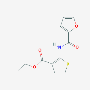 molecular formula C12H11NO4S B2916349 ethyl 2-(furan-2-amido)thiophene-3-carboxylate CAS No. 864940-48-7