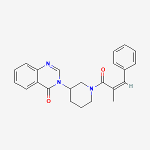(Z)-3-(1-(2-methyl-3-phenylacryloyl)piperidin-3-yl)quinazolin-4(3H)-one