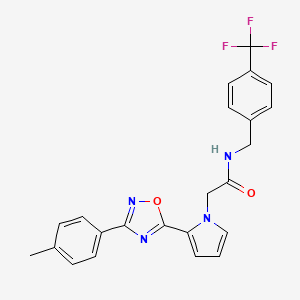 2-{2-[3-(4-methylphenyl)-1,2,4-oxadiazol-5-yl]-1H-pyrrol-1-yl}-N-[4-(trifluoromethyl)benzyl]acetamide