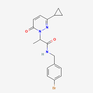 N-(4-bromobenzyl)-2-(3-cyclopropyl-6-oxopyridazin-1(6H)-yl)propanamide