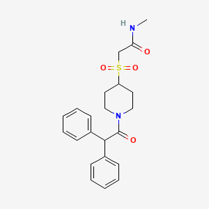 2-((1-(2,2-diphenylacetyl)piperidin-4-yl)sulfonyl)-N-methylacetamide