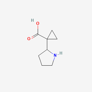 B2916368 1-Pyrrolidin-2-ylcyclopropane-1-carboxylic acid CAS No. 1514626-02-8