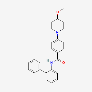 molecular formula C25H26N2O2 B2916399 N-([1,1'-biphenyl]-2-yl)-4-(4-methoxypiperidin-1-yl)benzamide CAS No. 2034248-02-5