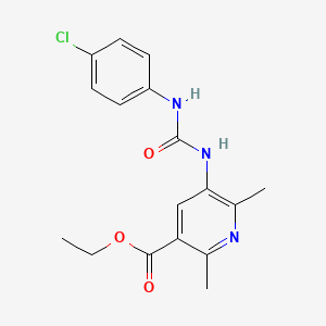 Ethyl 5-(3-(4-chlorophenyl)ureido)-2,6-dimethylnicotinate