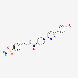 1-(6-(4-methoxyphenyl)pyridazin-3-yl)-N-(4-sulfamoylphenethyl)piperidine-4-carboxamide