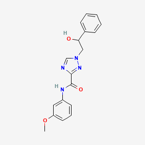 1-(2-hydroxy-2-phenylethyl)-N-(3-methoxyphenyl)-1H-1,2,4-triazole-3-carboxamide