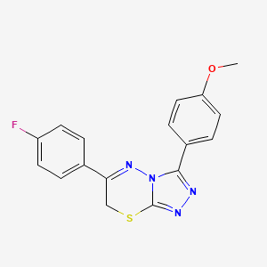 6-(4-fluorophenyl)-3-(4-methoxyphenyl)-7H-[1,2,4]triazolo[3,4-b][1,3,4]thiadiazine