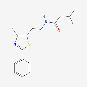 3-methyl-N-[2-(4-methyl-2-phenyl-1,3-thiazol-5-yl)ethyl]butanamide