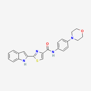 2-(1H-indol-2-yl)-N-(4-morpholinophenyl)thiazole-4-carboxamide
