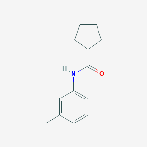molecular formula C13H17NO B291643 N-(3-methylphenyl)cyclopentanecarboxamide 