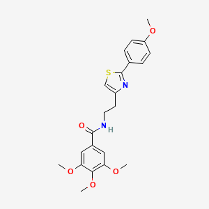 3,4,5-trimethoxy-N-(2-(2-(4-methoxyphenyl)thiazol-4-yl)ethyl)benzamide