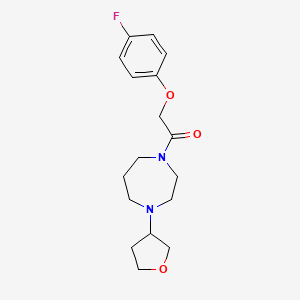 2-(4-Fluorophenoxy)-1-(4-(tetrahydrofuran-3-yl)-1,4-diazepan-1-yl)ethan-1-one