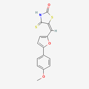 (E)-5-((5-(4-methoxyphenyl)furan-2-yl)methylene)-4-thioxothiazolidin-2-one